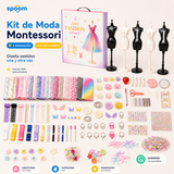Kit de moda montessori para niños