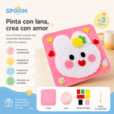 Bordado mágico con lana (incluye 5 diseños)